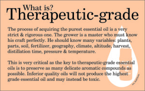 the wise apothecary what is therapeutic grade